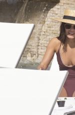 VANESSA HUDGENS in Swimsuit at a Pool in Miami 01/28/2017
