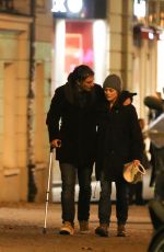 VANESSA PARADIS and Samuel Benchetrit Night Out in Paris 01/11/2017