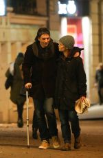 VANESSA PARADIS and Samuel Benchetrit Night Out in Paris 01/11/2017