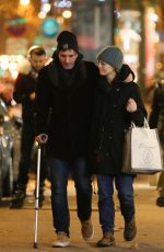 VANESSA PARADIS and Samuel Benchetrit Night Out in Paris 01/11/2017