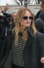 VANESSA PARADIS Arrives at 2nd Chanel Fashion Show at Paris Fashion Week 01/24/2017