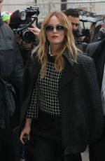 VANESSA PARADIS Arrives at 2nd Chanel Fashion Show at Paris Fashion Week 01/24/2017