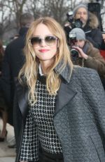 VANESSA PARADIS Arrives at 2nd Chanel Fashion Show at Paris Fashion Week 01/24/2017