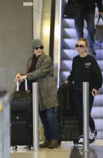 VANESSA PARADIS, LILY-ROSE DEPP and MONICA BELLUCCI ar CDG Airport in Paris 01/11/2017