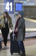 VANESSA PARADIS, LILY-ROSE DEPP and MONICA BELLUCCI ar CDG Airport in Paris 01/11/2017