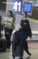 VANESSA PARADIS, LILY-ROSE DEPP and MONICA BELLUCCI ar CDG Airport in Paris 01/11/2017