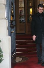 VICTORIA BECKHAM Leaves Her Hotel in Paris 01/23/2017