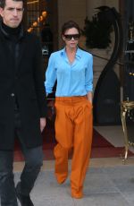 VICTORIA BECKHAM Leaves Her Hotel in Paris 01/23/2017