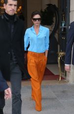 VICTORIA BECKHAM Leaves Her Hotel in Paris 01/23/2017