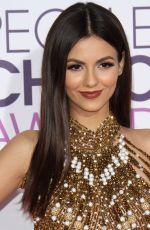 VICTORIA JUSTICE at 43rd Annual People’s Choice Awards in Los Angeles 01/18/2017
