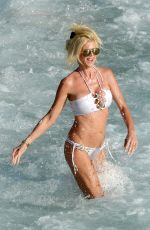 VICTORIA SILVSTEDT in Bikini on the Beach in St. Barts 01/17/2017