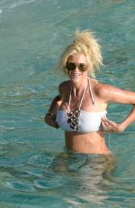VICTORIA SILVSTEDT in Bikini on the Beach in St. Barts 01/17/2017