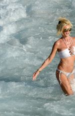 VICTORIA SILVSTEDT in Bikini on the Beach in St. Barts 01/17/2017