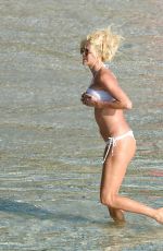 VICTORIA SILVSTEDT in Bikini on the Beach in St. Barts 01/17/2017