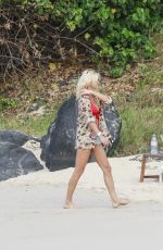 VICTORIA SILVSTEDT on the Beach in St. Barts 01/08/2017