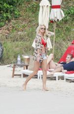 VICTORIA SILVSTEDT on the Beach in St. Barts 01/08/2017