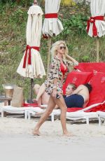 VICTORIA SILVSTEDT on the Beach in St. Barts 01/08/2017