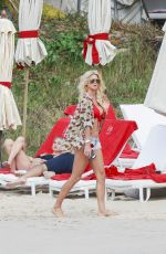 VICTORIA SILVSTEDT on the Beach in St. Barts 01/08/2017