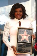 VIOLA DAVIS Recieves Her Star on the Hollywood Walk of Fame 01/05/2017