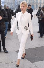 VIRGINIE EFIRA Arrives at Schiapparelli Fashion Show in Paris 01/23/2017