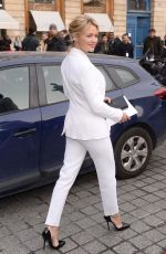 VIRGINIE EFIRA Arrives at Schiapparelli Fashion Show in Paris 01/23/2017
