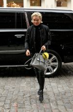 YOLANDA HADID Arrives at Her Daughter