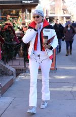 YOLANDA HADID Out and About in Aspen 12/29/2016