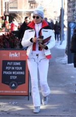 YOLANDA HADID Out and About in Aspen 12/29/2016