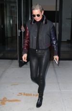 YOLANDA HADID Out in New York 01/30/2016