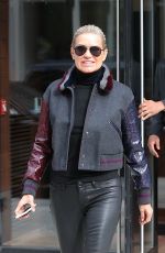 YOLANDA HADID Out in New York 01/30/2016