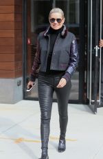 YOLANDA HADID Out in New York 01/30/2016