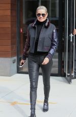 YOLANDA HADID Out in New York 01/30/2016