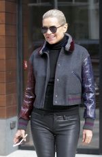 YOLANDA HADID Out in New York 01/30/2016