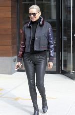 YOLANDA HADID Out in New York 01/30/2016