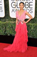 ZOE SALDANA at 74th Annual Golden Globe Awards in Beverly Hills 01/08/2017