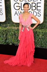 ZOE SALDANA at 74th Annual Golden Globe Awards in Beverly Hills 01/08/2017
