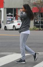 ZOE SALDANA Out and About in Glendale 01/18/2017