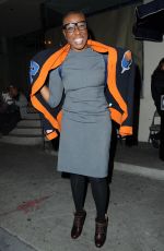 AISHA HINDS Leaves Catch LA in West Hollywood 01/31/2017