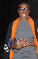AISHA HINDS Leaves Catch LA in West Hollywood 01/31/2017