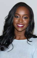 AJA NAOMI KING at Prabal Gurung Fashion Show at New York Fashion Week 02/12/2017