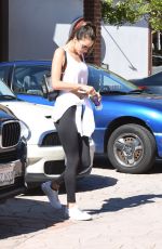 ALESSANDRA AMBROSIO Arrives at a Gym in Brentwood 02/23/2017