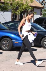 ALESSANDRA AMBROSIO Arrives at a Gym in Brentwood 02/23/2017