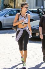 ALESSANDRA AMBROSIO Leaves a Gym in Brentwood 02/24/2017