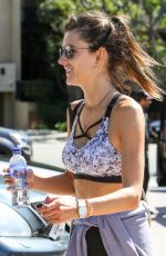 ALESSANDRA AMBROSIO Leaves a Gym in Brentwood 02/24/2017