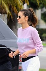 ALESSANDRA AMBROSIO Out and About in Brentwood 02/27/2017
