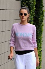 ALESSANDRA AMBROSIO Out and About in Brentwood 02/27/2017