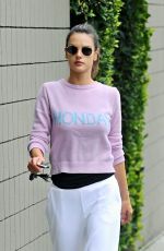 ALESSANDRA AMBROSIO Out and About in Brentwood 02/27/2017