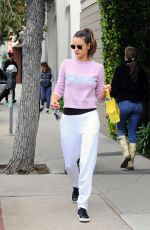 ALESSANDRA AMBROSIO Out and About in Brentwood 02/27/2017