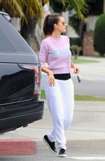 ALESSANDRA AMBROSIO Out and About in Brentwood 02/27/2017