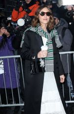 ALEXA CHUNG Arrives at Calvin Klein Fashion Show in New York 02/10/2017